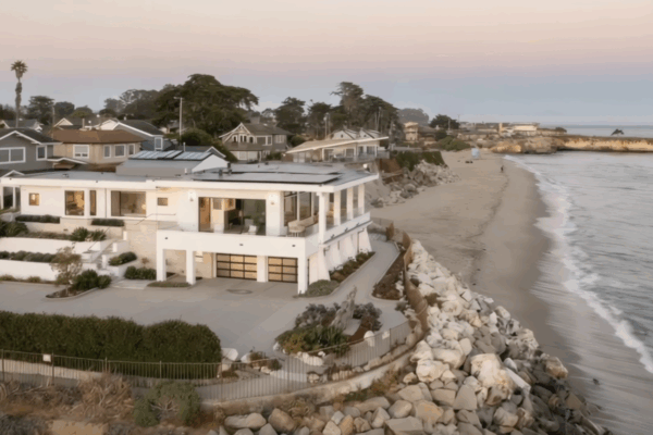 Beach front real estate tour