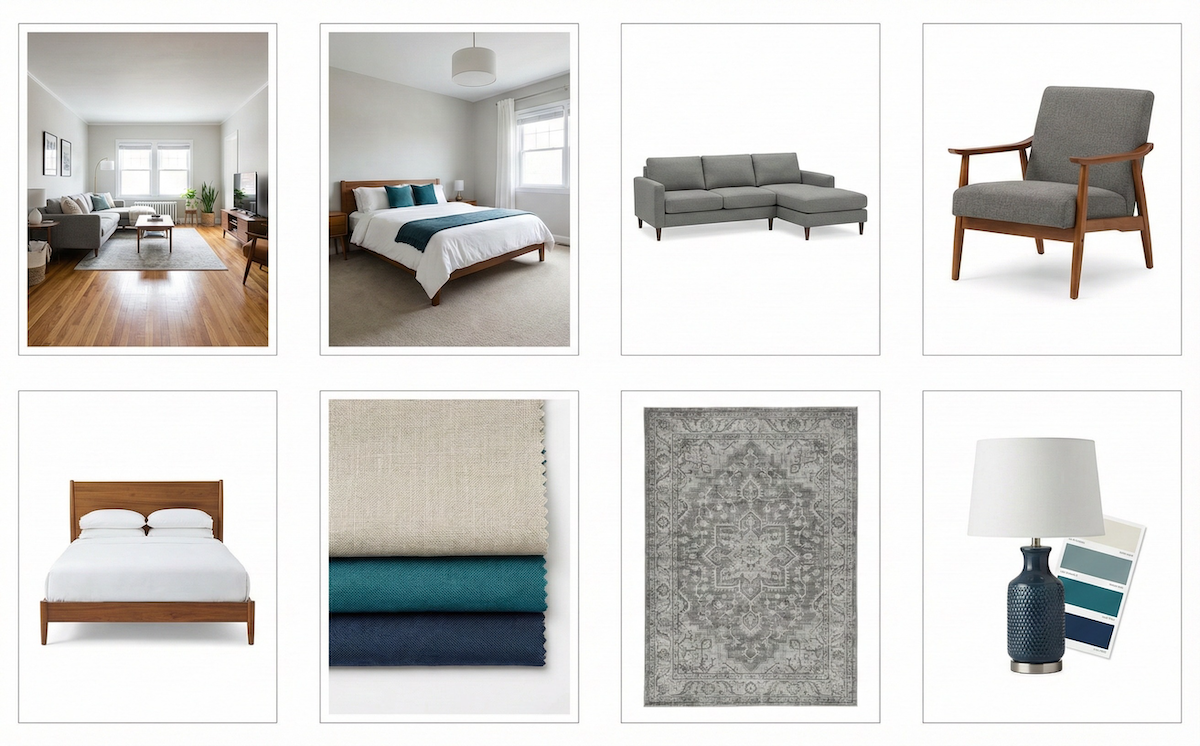 Virtual staging example